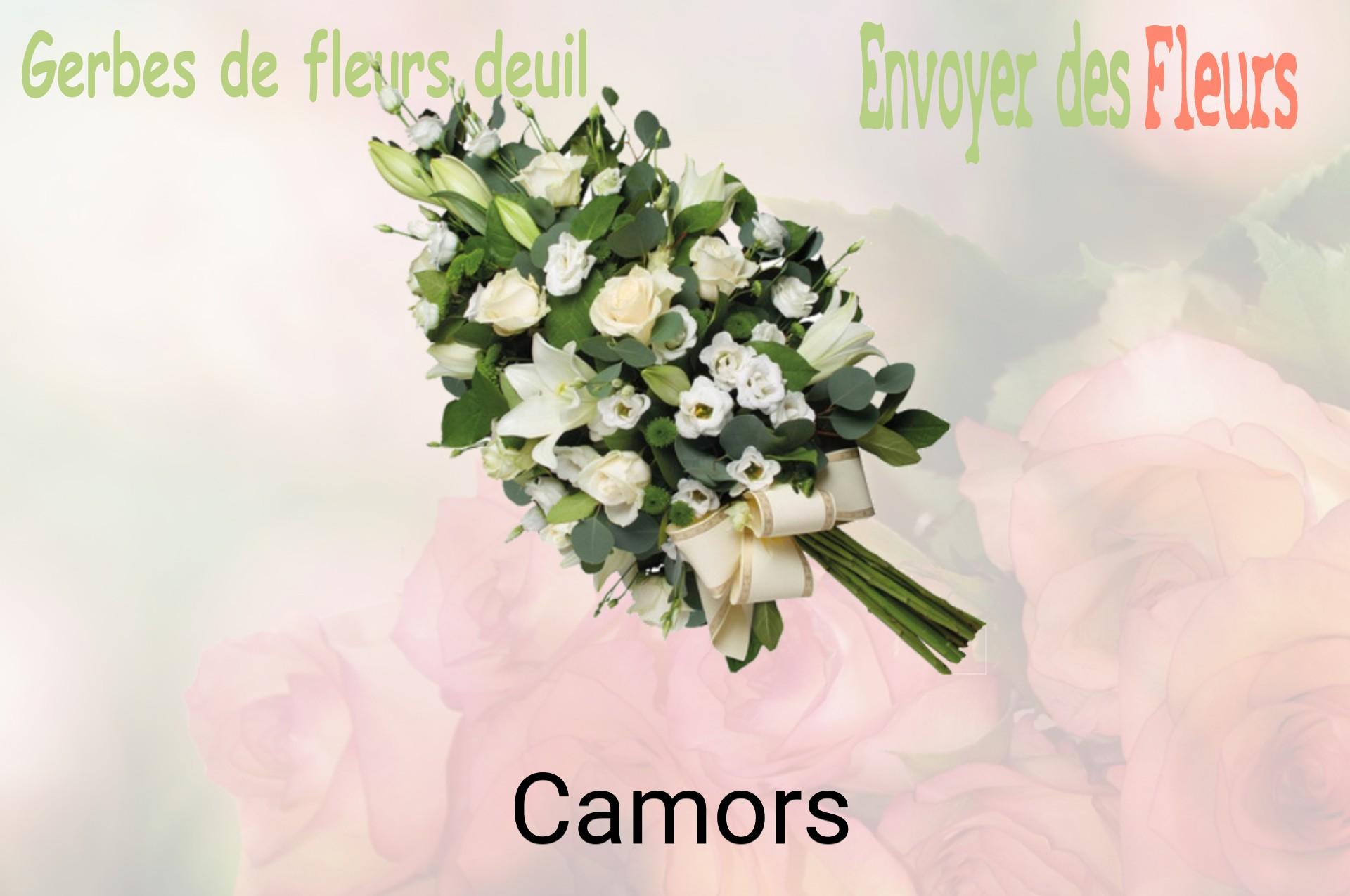 Gerbe de fleurs de deuil livrée à Camors